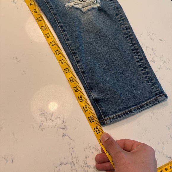 AE American Eagle distressed airflex denim cropped jeans NWT - Picture 5 of 9